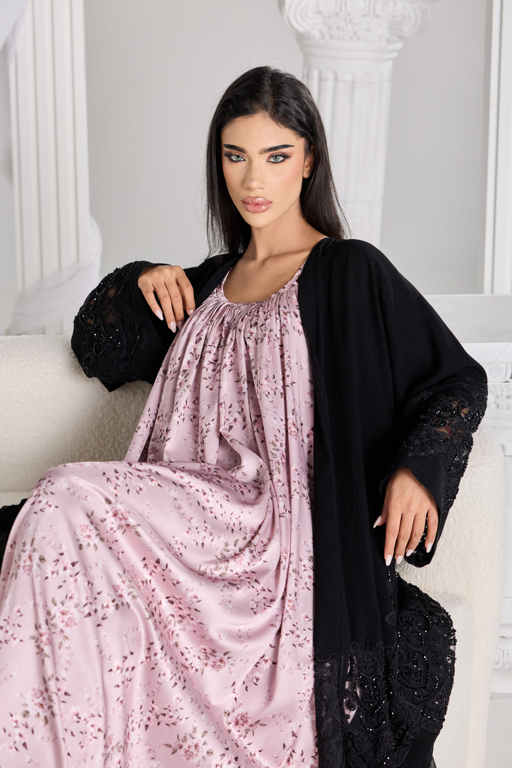 Layali Silk Slip in Blossom Pink