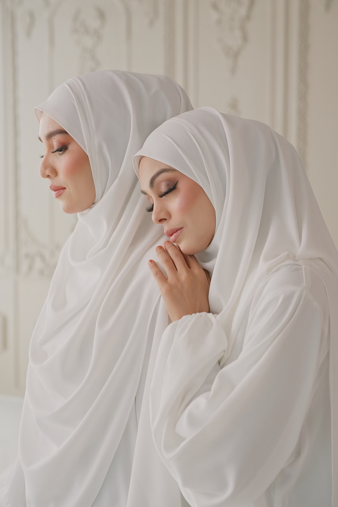 PO : Warda Khimar Set in White